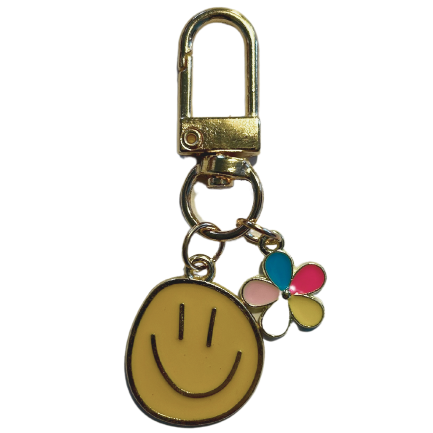 Smiley gele Sleutelhanger